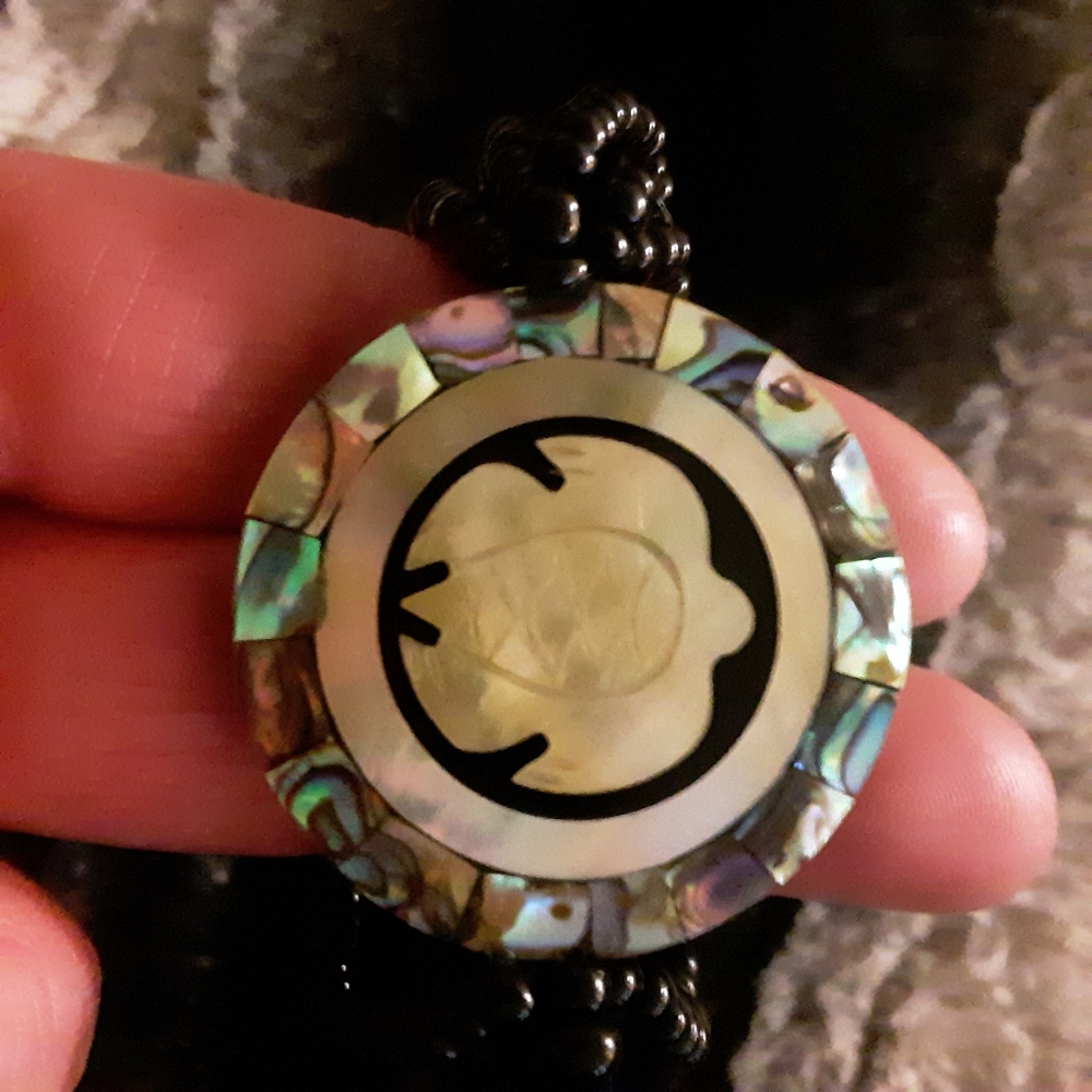 Turtle Medallion Beaded Bracelet